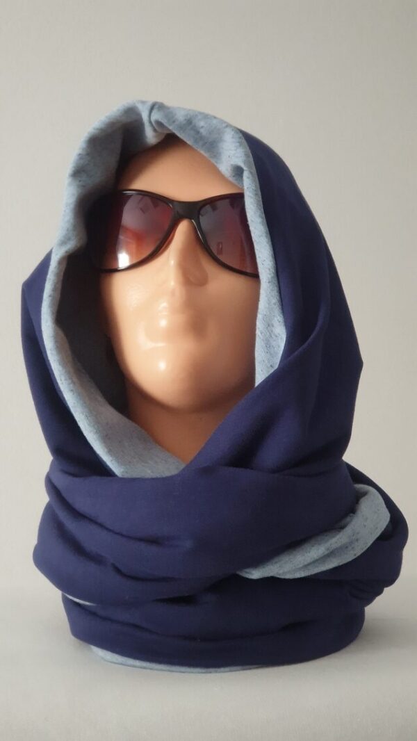 20191014_151738 Kapturokomin damski, dwukolorowy, dwustronny (wzór nr 9)