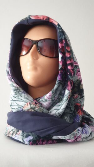 20191014_151923 Kapturokomin damski, wzór kwiatowy, dwustronny (wzór nr 2)