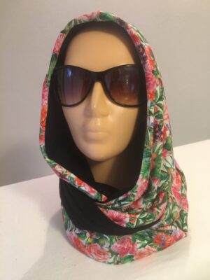 img_3647-min (2) Kapturokomin damski, wzór w drobne kwiaty, dwustronny (wzór nr 25 )